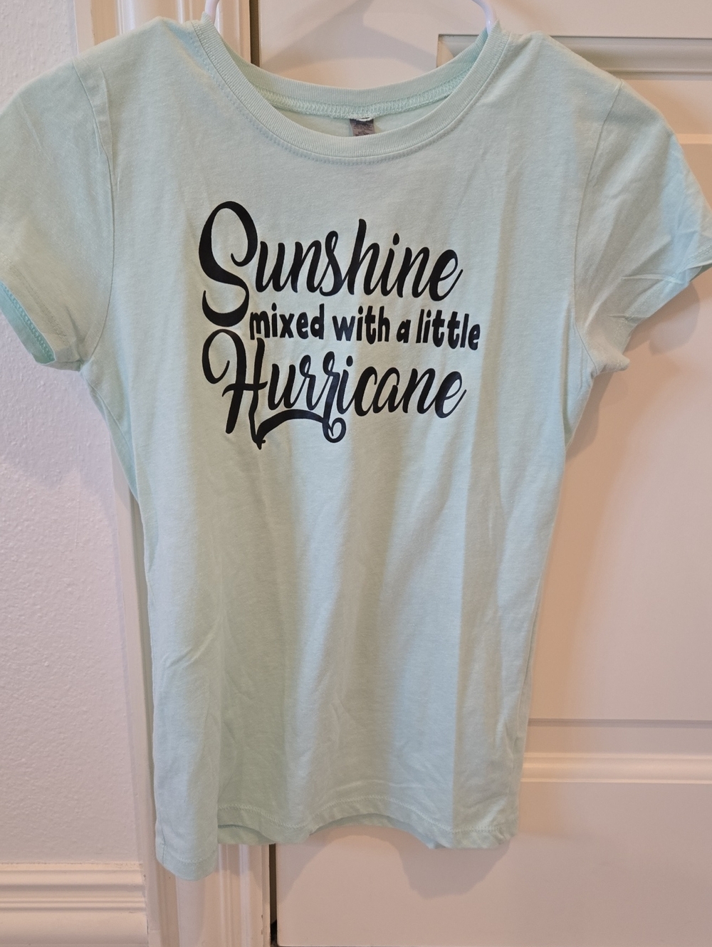 Sunshine Mixed With A Little Hurricane Girls' Light Mint Tee